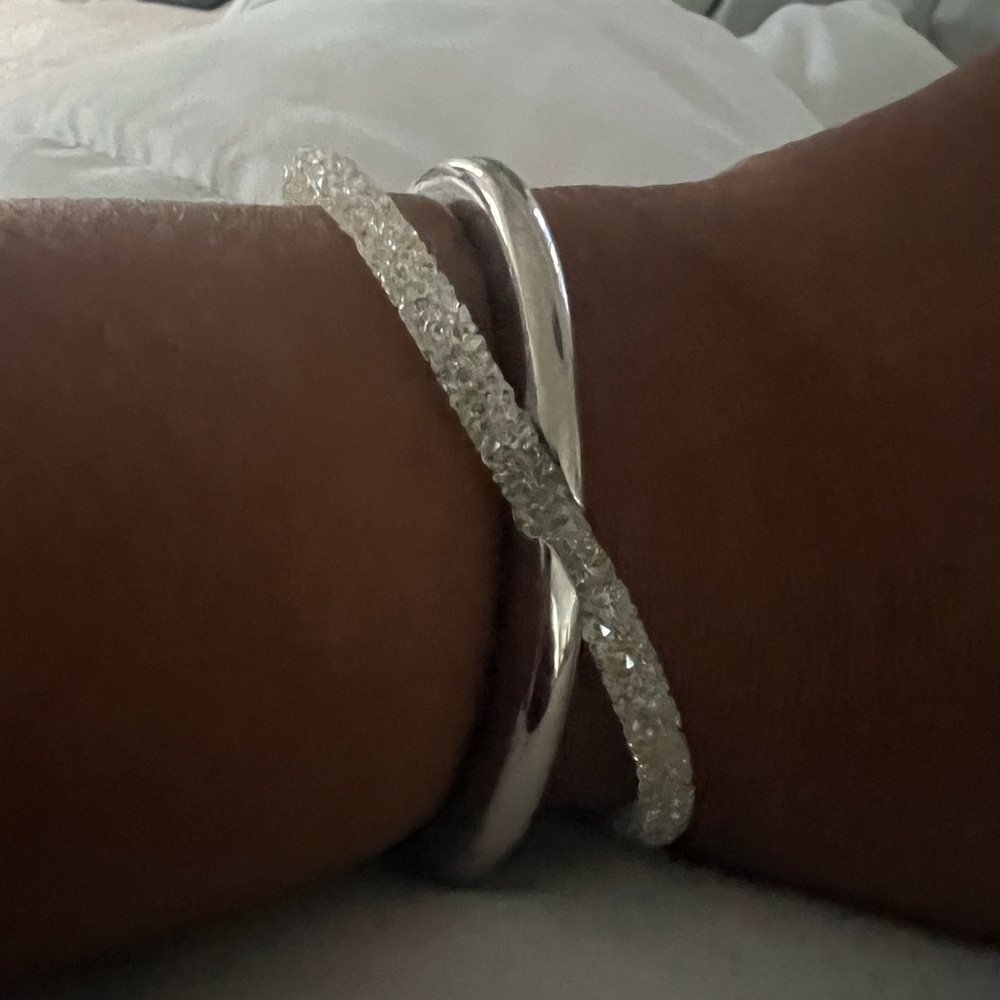 Swarovski Silver Bracelet Intricate Design
